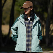 直播沖鋒衣三合一女防風(fēng)防水透氣外套男登山服潮流工作服定制 女-墨綠(單沖) 5XL