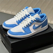 耐克NIKE Air Jordan 1 Low AJ1 北卡藍漆皮低幫運動(dòng)籃球鞋FZ2138-114 FZ2138-114 42.5