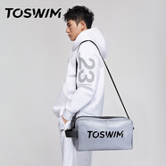 TOSWIM拓勝干游泳包濕分離防水收納包斜跨背包洗護(hù)套裝灰色先鋒