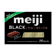 明治（meiji）鋼琴巧克力 日本進口特濃牛奶草莓朱古力塊 生日禮物網(wǎng)紅零食 黑巧克力味120g
