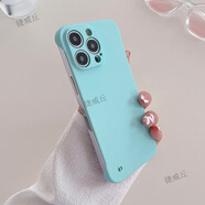 睿思派適用于蘋(píng)果16pro手機殼新款半包精孔膚感手機套蘋(píng)果15Pro防指紋超薄無(wú)邊框散熱四角防摔高級感男女 【淡青色】  全包鏡頭·無(wú)邊框超薄裸機手感 iPhone 13