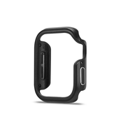 LAZYODD適用蘋果手表S11保護(hù)套applewatch10/9/8/7/6/5/4/SE2硅膠內(nèi)襯加鋁合金二合一金屬保護(hù)殼ultra3殼 黑色（鋁合金+TPU） 40MM表盤【適用6/5/4/新SE2/1】