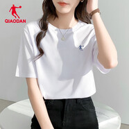 喬丹短袖t恤女裝2025夏季透氣白t恤衫運動(dòng)服飾休閑跑步健身服速干上衣 【店長(cháng)推薦】速干白色 2XL