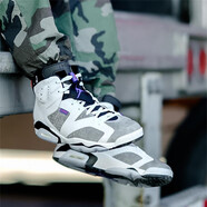 耐克（NIKE）新款男鞋 Air Jordan 6代 AJ6 喬6 喬正代限量運動休閑高幫籃球鞋 CI3125-100 喬6 燧石 紫外線 45