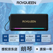 朗琴（ROYQUEEN） 無(wú)線(xiàn)藍牙音箱 低音炮迷你小音響 辦公家用臺式電腦手機無(wú)線(xiàn)插卡戶(hù)外便攜小鋼炮車(chē)載收錢(qián)播放器 M5魅惑黑【type-c充電+插TF卡】 官方標配 8G內存卡