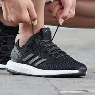 阿迪達斯 （adidas）跑步鞋男鞋女鞋2025秋季新款PureBoost爆米花防滑耐磨減震運動(dòng)鞋 G27830 緩震耐磨/Pure Boost 40.5