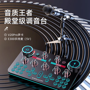 金運 V20聲卡直播設備全套麥克風(fēng)錄音套裝話(huà)筒唱歌手機藍牙電腦無(wú)線(xiàn)變聲器電容麥全民K歌抖音快手 入門(mén)級【聲卡全套+手持麥】-免調試