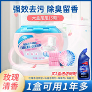 BCL潔廁靈開花潔廁凝膠廁所除臭衛(wèi)生間清潔劑花瓣小花去異味馬桶小花 潔廁寶 50g*15（玫瑰香型）