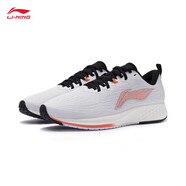 李寧（LI-NING）跑步鞋男鞋赤兔4代彈性男士跑鞋鞋子低幫運動鞋 標準白/熒光果紅003-11 43.5