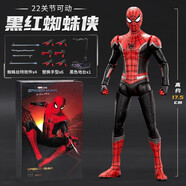 漫威（MARVEL）兒童生日禮物黑紅蜘蛛俠手辦模型關(guān)節(jié)可動(dòng)擺件送男生14歲+