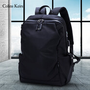 Colins Keirs雙肩包男商務(wù)背包出差旅行包大容量背包學(xué)院風大學(xué)生書包電腦包女 黑色大號