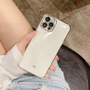 cancel 帶鏡子新款14pro蘋(píng)果13手機(jī)殼iPhone12promax女款網(wǎng)紅xsmax花朵 雅典白 iPhone 6s Plus