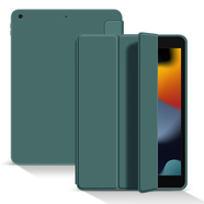 倪爾克 iPad保護(hù)套iPad9/8/7/10代蜂窩三折支撐保護(hù)殼ipadpro/air蘋果平板電腦保護(hù)套Apple平板皮套 暗夜綠【蜂窩三折皮套】智能休眠 【10.2英寸】iPad 9/8/7