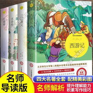 四大名師導(dǎo)讀無障礙閱讀珍藏版全套4冊(cè)青少年學(xué)生版西游記西游記名師導(dǎo)讀彩繪版
