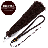 手工編織車(chē)掛配件流蘇手把件繩線穗子葫蘆配套掛繩吊穗紅色中國(guó)結(jié) 菠蘿結(jié)款【棕色】