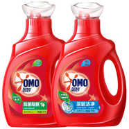 奧妙（OMO）洗衣液天然酵素深層潔凈衣物污漬機洗手洗溫和親膚衣服清潔劑留香 深層潔凈1kg+除菌除螨1kg
