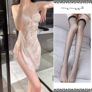 緣雅婷炮姐穿搭后媽包臀子異型連衣訂婚ol旗袍反差旗袍上班辣妹 白色+丁字+黑網(wǎng) XL 120-160斤
