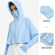 駱駝戶(hù)外防曬衣女UPF50+春夏新款防紫外線(xiàn)皮膚衣透氣連帽休閑防曬衫 A012252009 水波藍 M
