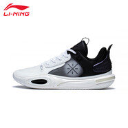 李寧（LI-NING）籃球鞋男春秋款籃球系列中幫減震回彈專業(yè)反伍透氣網(wǎng)面籃球鞋 標(biāo)準(zhǔn)白/黑色【全城11】 42