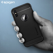 Spigen蘋果x/xs/xsmax手機殼全包防摔硅膠軟殼iPhonexsmax手機殼蘋果xs保護套 【蘋果XS】碳纖維紋5.8英寸
