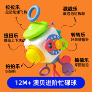 澳貝（auby）嬰幼兒童玩具忙碌球早教益智撫觸手抓球多玩法男女孩周歲生日禮物