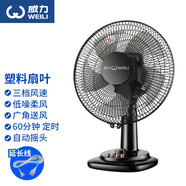 威力 電風(fēng)扇臺式家用學(xué)生宿舍風(fēng)扇臺式臺扇14英寸16英寸大風(fēng)力電扇搖頭定時辦公室臺立式小風(fēng)扇 14英寸長線款【三檔調(diào)節(jié)+搖頭定時】