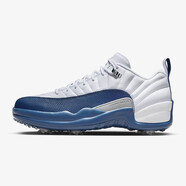 耐克（NIKE）Air Jordan 12 Low 系列 低幫版 全掌氣墊緩沖 男士高爾夫球鞋 藍(lán)白DH4120-101 7.5 標(biāo)準(zhǔn)40.5/US