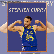 數字油彩畫(huà)diy油畫(huà)人物NBA籃球手繪填色手工裝飾畫(huà)勇士庫里 A9-NBA庫里 40*50帶手繪顏料+繃內框