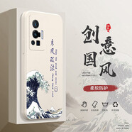 邁普利 vivox70手機(jī)殼x70pro\/+液態(tài)硅膠保護(hù)套全包直邊防摔國(guó)風(fēng)個(gè)性創(chuàng)意卡通潮牌網(wǎng)紅軟殼 X70Pro【象牙白-乘風(fēng)破浪】+貼膜