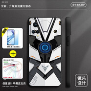 留春 魅族18X手機殼MEIZU魅藍18x保護套MZ防摔全包軟超薄情侶潮5G網(wǎng)紅男液態(tài)硅膠女機械戰(zhàn)甲 魅族18x【優(yōu)雅黑-黑白鎧甲】