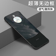 哥仕朗適用榮耀x50手機殼磨砂無(wú)邊框榮耀x50pro防摔半包外殼x50gt男女款油畫(huà)超薄硅膠簡(jiǎn)約潮牌散熱保護套 【經(jīng)典黑】磨砂散熱 榮耀x50/x50pro/x50gt