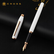 高仕（CROSS）鋼筆高端新世紀系列CENTURY II禮盒商務(wù)送禮男女生日禮物簽字筆 珍珠白鍍金