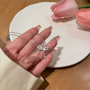 閃閃惹人愛現(xiàn)貨秋季項鏈女輕奢ins小眾設計感氣質(zhì)送女友禮物項鏈 水滴鉆蝴蝶項鏈