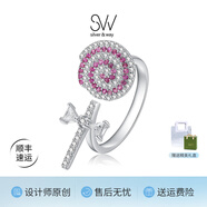 SILVER & WAY【原創(chuàng)設(shè)計(jì)】原創(chuàng)糖果戒指女ins風(fēng)甜美時(shí)尚開口戒生日禮物送女友 【原創(chuàng)設(shè)計(jì)】糖果戒指-均碼