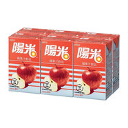 陽光港版飲料陽光檸檬茶 菊花茶果汁港式黑加侖汁 蜂蜜荔枝茶豆奶 蘋果汁250mL*6盒