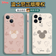 迪士尼（Disney）適用vivo手機殼液態(tài)硅膠鏡頭全包輕薄軟殼防摔情侶卡通可愛時尚網(wǎng)紅男女款保護套 右邊單個【魔方古董白】米奇-63912 ViVOS10/S10Pro