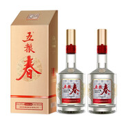 五糧液（WULIANGYE）股份 五糧春 500ml 濃香型 白酒 年貨送禮宴請白酒 45度 500mL 2瓶 【第二代】