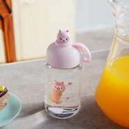 卡西菲kaxifei（KAXIFEI）可愛(ài)萌玻璃杯網(wǎng)紅森系簡(jiǎn)約透明小巧水杯卡通少女清新仙女小號杯子