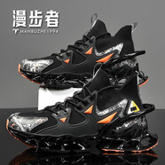 漫步者典藏版【MBZ聯(lián)名款丨官方名品】 高級定制限量刀鋒戰(zhàn)士休閑男鞋 MBZ定制丨黑橘紅丨官方限定 41