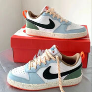 CLENIKEEDAIR NIKE莆田純?cè)驴畹蛶虶S空軍男女同款情侶休閑潮流百搭運(yùn)動(dòng)滑 冰淇淋 36