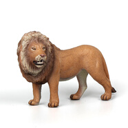 MECHILE仿真動(dòng)物模型玩具套裝野生動(dòng)物園認(rèn)知老虎長(zhǎng)頸鹿大象犀牛斑馬鱷魚 實(shí)心獅子