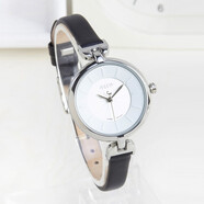 聚利時(shí)韓國時(shí)尚小綠表細軟皮帶女表生活防水高中生石英考試腕表JA-864 經(jīng)典黑白 A款