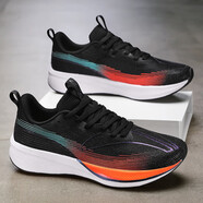 李寧（LI-NING）跑步鞋赤兔6pro跑鞋競速男鞋透氣飛電3c男碳板減震專(zhuān)業(yè)運動(dòng)鞋男 赤兔6Pro黑色 四季款 36