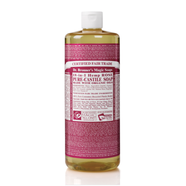 美國(guó)Dr.Bronner\x27s  布朗博士 精油液體皂潔顏露 有機(jī)玫瑰精油液體皂潔顏露 946ml