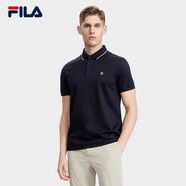 斐樂（FILA）官方男子針織短袖POLO衫夏季商務(wù)翻領(lǐng)針織衫舒適短袖T恤上衣 傳奇藍(lán)-NV S 165/88A