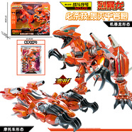 元?dú)庹汝?duì)變形玩具摩托車雄獅飛鷹神龍恐龍救援隊(duì)機(jī)甲金剛機(jī)器人 DJ-109:烈暴龍
