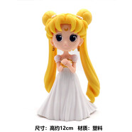 甜蜜城堡（SWEET HOUSE）動(dòng)漫模型玩具 可愛(ài)卡通大眼睛公主公仔玩偶大尺寸高品質(zhì) 美少女戰士月野兔白裙版