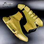 李寧（LI-NING）中國李寧 2018紐約時(shí)裝周走秀同款悟道2高幫黑颯繆3籃球文化鞋ACE AGWN009-9赤金色/標準黑 39.5 內長(cháng)245mm