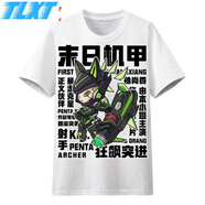 郡帥王者榮耀衣服短袖T恤男Q版后裔韓信李白孫悟空半袖夏季學(xué)生潮 孫尚香-末日機甲 M
