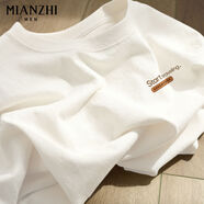 棉致純棉t恤男夏季字母印花半袖上衣寬松簡(jiǎn)約短袖體恤ins 【重磅純棉】長(cháng)標K白 L 【建議120-140斤】